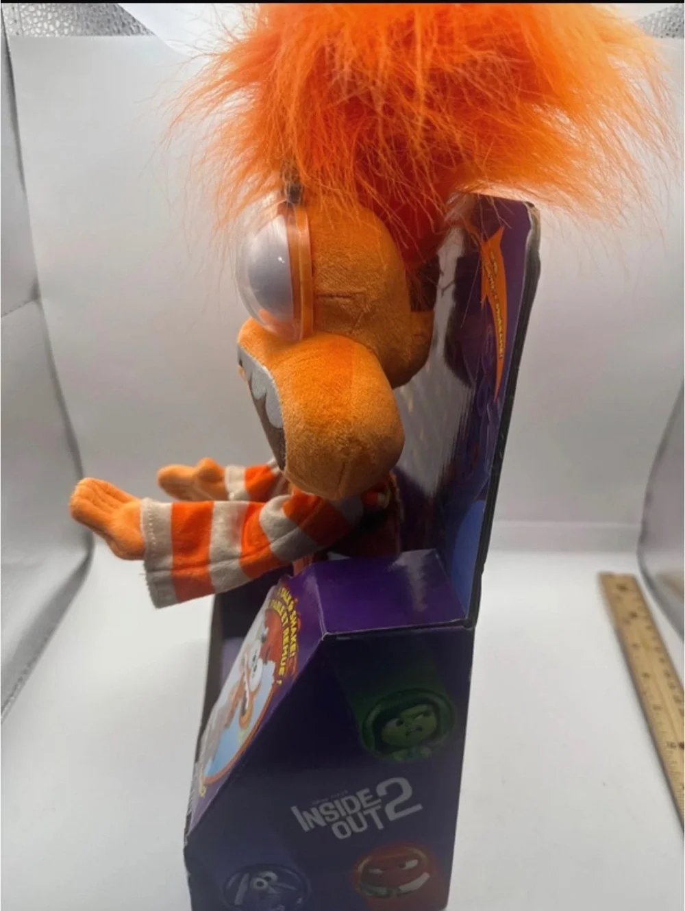 Inside Out 2 Talking Anxiety Plush Doll with Twistable Hair